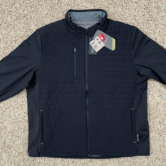 PUMA Men's Scotia 2.0 Quilted PrimaLoft Golf Jacket Black, Size XXL (New) - Picture 4 of 16